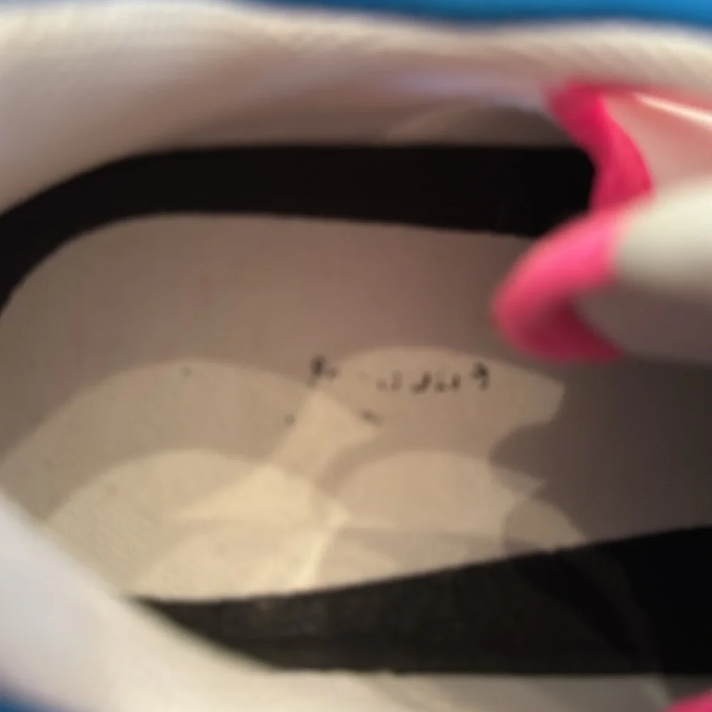 rag & bone New York Women Retro Runner 2.0 Sneakers White Pink Multi sz 8